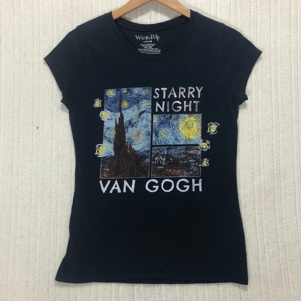 Wound Up Van Gogh Starry Night Graphic T-Shirt Women's Size L - Picture 3 of 7